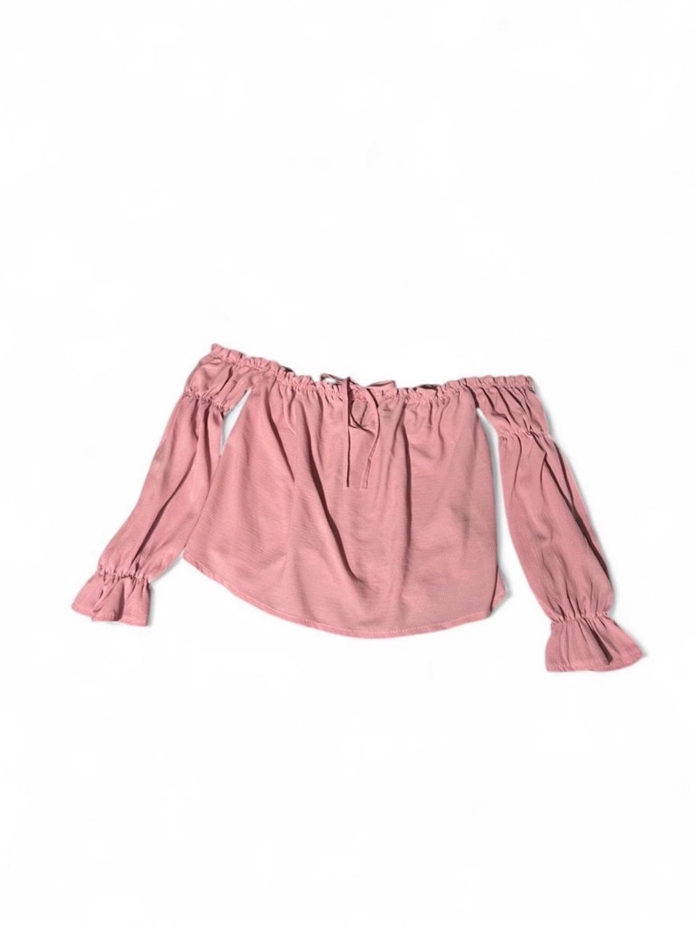 pink XL off the shoulder ruffle top